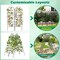 Costway 71" Tall Metal Garden Trellis for Climbing Plants 2/4 Pack Fence Panels Retro